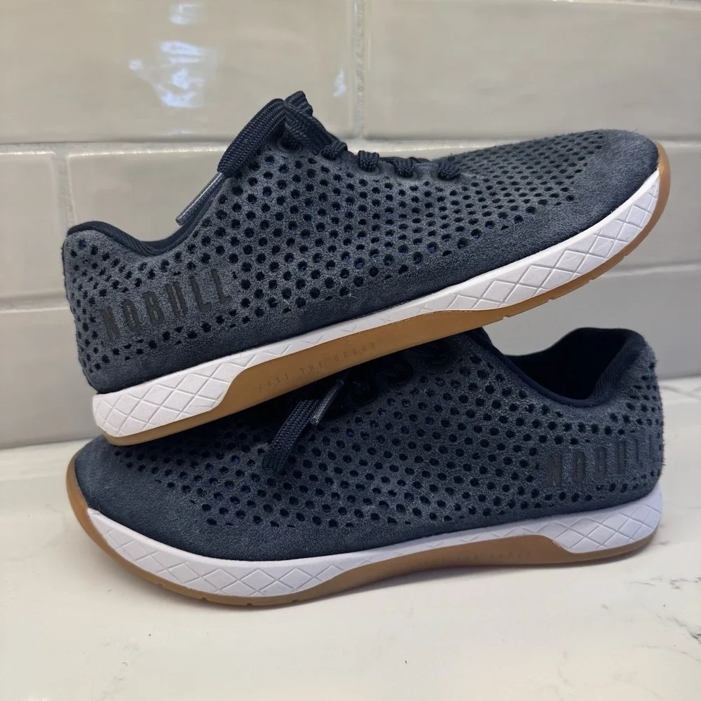 NOBULL Navy Suede Trainer Shoes‎ Sz 7